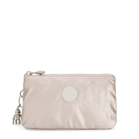 Kipling Creativity Large Metallic Pouches Metallic Glow | CA 1712WN